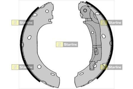 Гальмівна колодка STARLINE BC08540