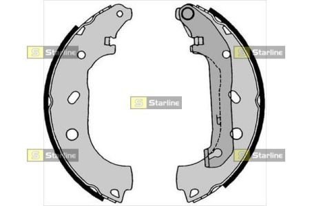 Гальмівні колодки барабанні STARLINE BC 08550 (фото 1)