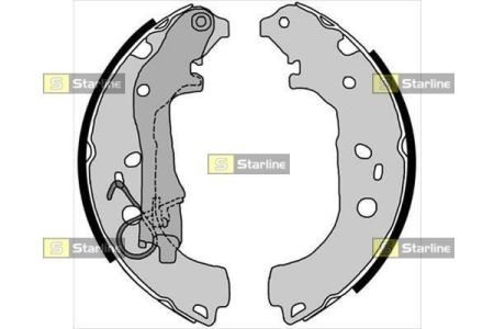 Гальмівні колодки барабанні STARLINE BC 08590