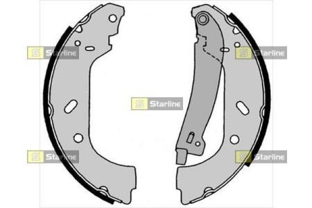 Колодки тормозные барабанные, к-т STARLINE BC08640