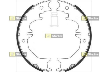 Тормозные колодки барабанные STARLINE BC 08850 (фото 1)