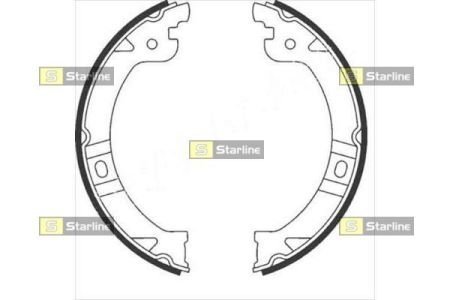 Гальмівні колодки барабанні STARLINE BC 08950 (фото 1)