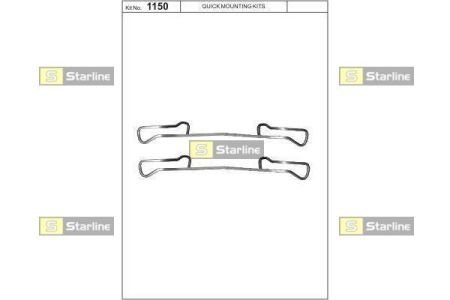 Ремонтный комплект тормозных колодок STARLINE BDPR02