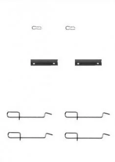 Ремонтный комплект тормозных колодок STARLINE BDPR26