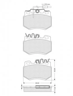 Комплект тормозных колодок STARLINE BDS028