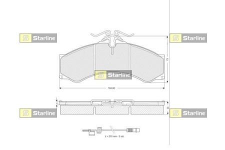 Гальмівні колодки дискові STARLINE BDS061