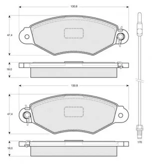 Гальмівні колодки дискові STARLINE BDS085