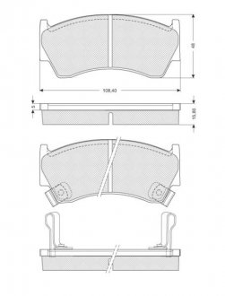 Гальмівні колодки дискові STARLINE BD S139 (фото 1)