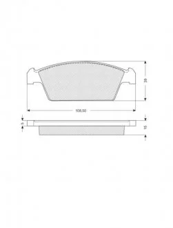 Гальмівні колодки дискові STARLINE BD S170