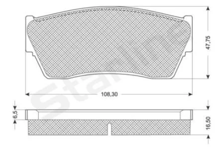 Гальмівні колодки дискові STARLINE BD S177
