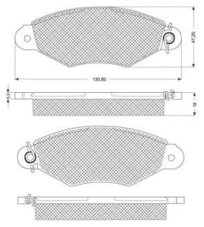 Гальмівні колодки дискові STARLINE BD S181