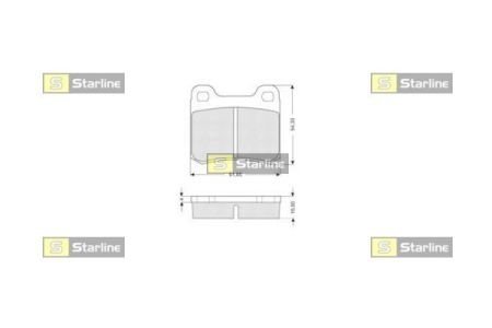 Гальмівні колодки дискові STARLINE BD S190