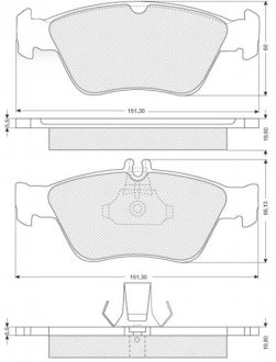 Колодки гальмівні, дискові (набір) STARLINE BDS227