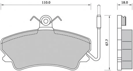 Гальмівні колодки дискові STARLINE BD S399