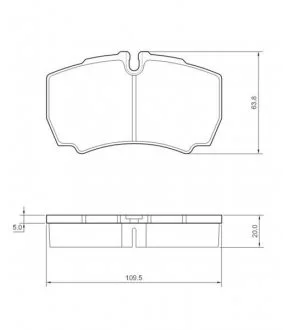 Фото 1 - гальмівні колодки дискові STARLINE BD S432 Гальмівні колодки дискові STARLINE BD S432 (фото 1)