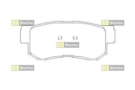 Гальмівні колодки дискові STARLINE BD S441 (фото 1)