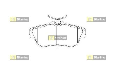 Гальмівні колодки дискові STARLINE BD S515 (фото 1)