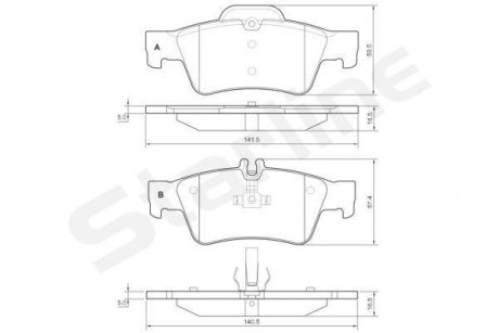 Гальмівні колодки дискові STARLINE BDS827P