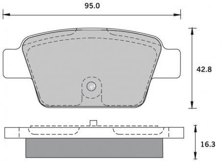 Гальмівні колодки дискові STARLINE BDS836P (фото 1)