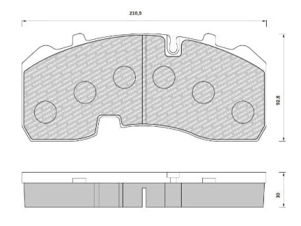 КМП гальмівних колодок STARLINE BD T005