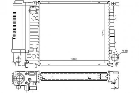 Радіатор охолодження STARLINE BW2081