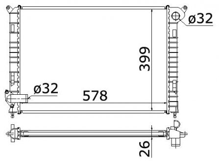 Радіатор охолодження STARLINE BW2310