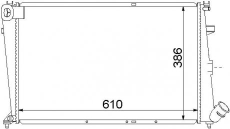 Радіатор охолодження STARLINE CNA2066