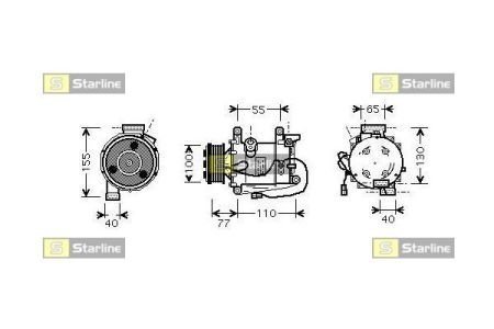 Компресори кондиціонерів STARLINE DKSTK0610