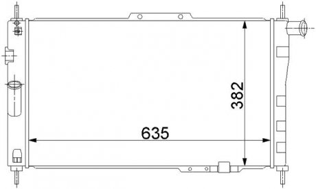 Радіатор охолодження STARLINE DWA2004