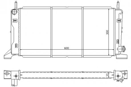 Радіатор охолодження STARLINE FD2078