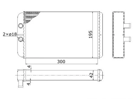 Фото радіатор опалення STARLINE FTA6265 Радіатор опалення STARLINE FTA6265