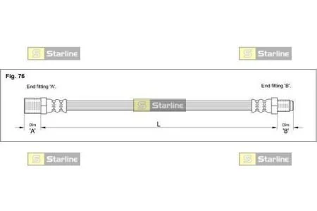 Гальмівний шланг STARLINE HAAA12041
