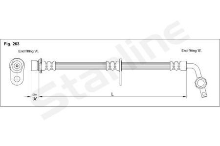 Тормозной шланг STARLINE HA EB.1200.1