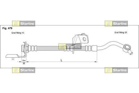 Гальмівний шланг STARLINE HA ST.1042