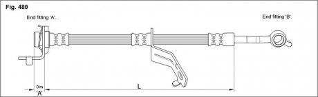 Тормозной шланг STARLINE HA ST.1084