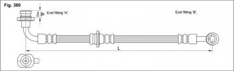 Гальмівний шланг STARLINE HA ST.1162