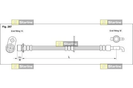 Тормозной шланг STARLINE HA ST.1189