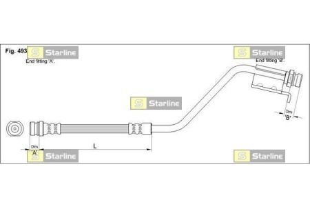 Шланг тормозной STARLINE HAST1209