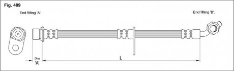 Тормозной шланг STARLINE HA ST.1213