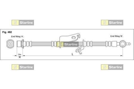 Тормозной шланг STARLINE HA ST.1215