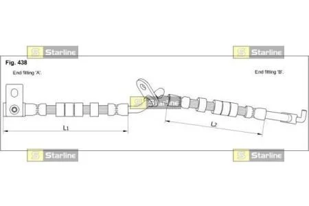 Шланг тормозной STARLINE HAST1246