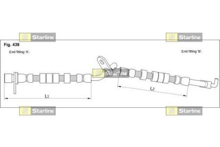 Шланг гальмівний STARLINE HAST1247