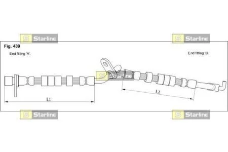 Шланг тормозной STARLINE HAST1247