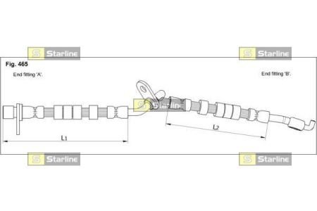 Шланг тормозной STARLINE HAST1249 (фото 1)