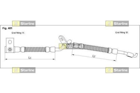 Шланг тормозной STARLINE HAST1251