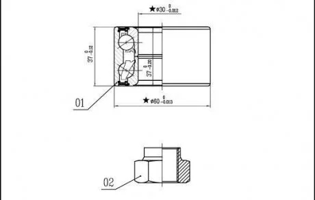 Фото комплект підшипника колеса передній (30x60x37) STARLINE LO00559 Комплект підшипника колеса передній (30x60x37) STARLINE LO00559