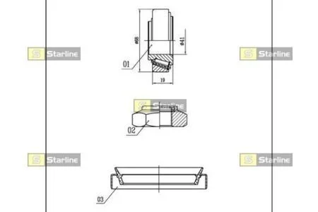 Подшипник колесный STARLINE LO 00919