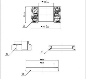 Підшипник колісний STARLINE LO 01328