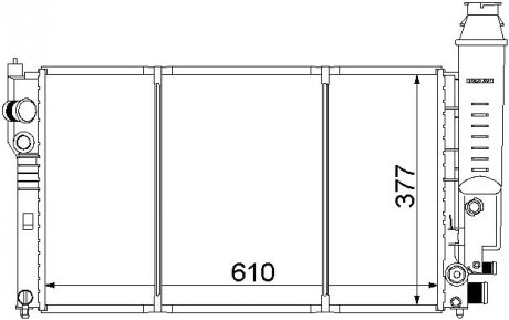 Радіатор охолодження STARLINE PE2097