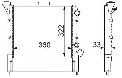 Радіатор охолодження STARLINE RTA2063